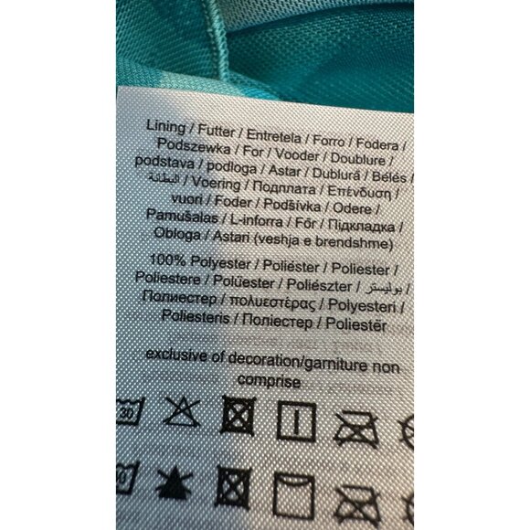 2/$30 NWT Something New Medium Turquoise/Teal Floral Ruffle Maxi Skirt Side Slit - Picture 15 of 16